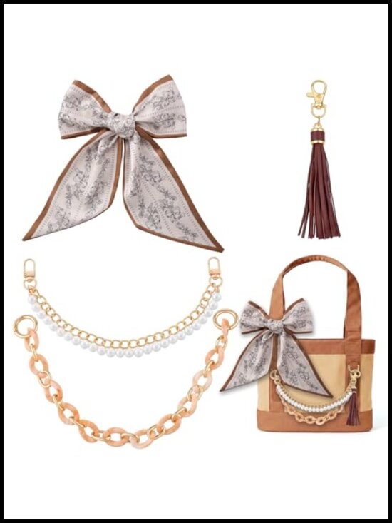 Other - Bag Charm Chain Kit for Handbags Beach Tote Decor Accessories Acrylic